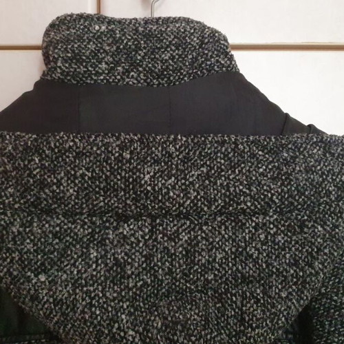 Lynne jacket with hood used, size L, black and white