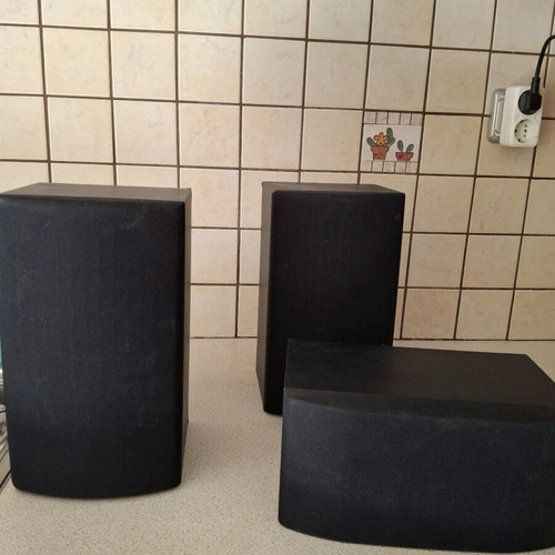 Ηχεία Teac μεταχειρισμένα, 3 τεμάχια 30W μαύρα με ξύλινο πλαίσιο