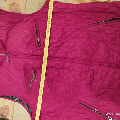 Gelco women's waterproof vest size 50, like new, red