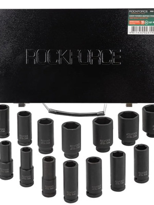 RockForce forged impact sockets 1/2 extended 16 pieces new