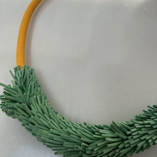 Mixed material necklace by Greek Designer