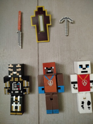 Φιγούρες Minecraft, μεταχειρισμένες, χωρίς κουτί