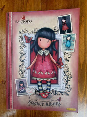Santoro Panini sticker album used with 8 missing stickers