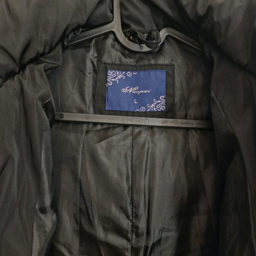 Waterproof jacket like new, black, with detachable hood, size M/L
