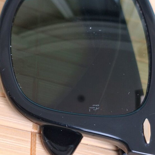 Ray Ban Wayfarer sunglasses used, black, made in USA