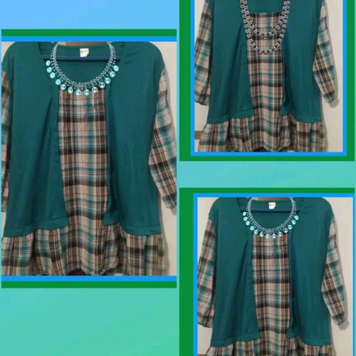 Shirt with colorful combinations and design, like new, size XL
