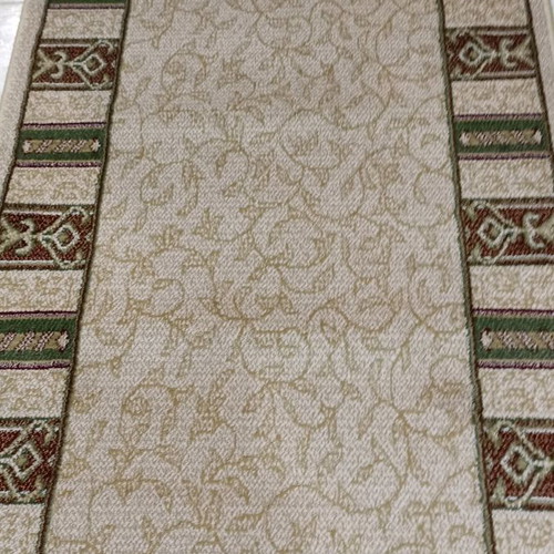 Wool rug runner 0.80x2.60 new in earth tones