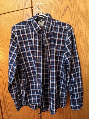 MCS Ruggers & Refined Plaid Shirt Size L Like New