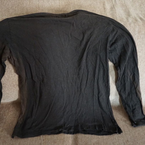 Men's long-sleeve shirt used, brown, size M