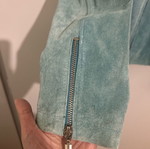 Suede jacket turquoise Pink Woman like new, Small