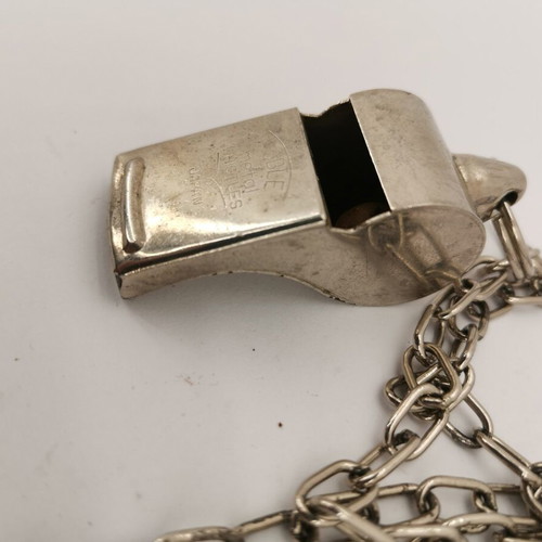 Whistle with chain Greek Gendarmerie used, 1972 era