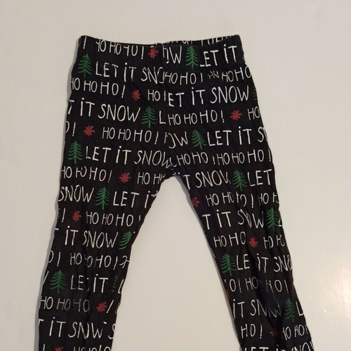 Zara kids pajama pants new, black with Christmas designs