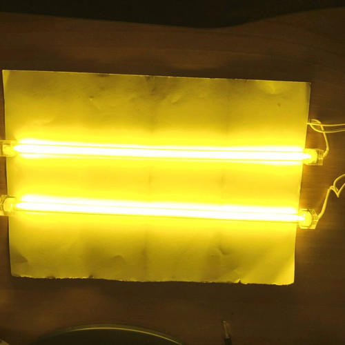 Neon lighting kit for desktop, green twin lamp