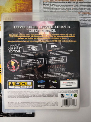 Metro: Last Light First Edition PS3 game