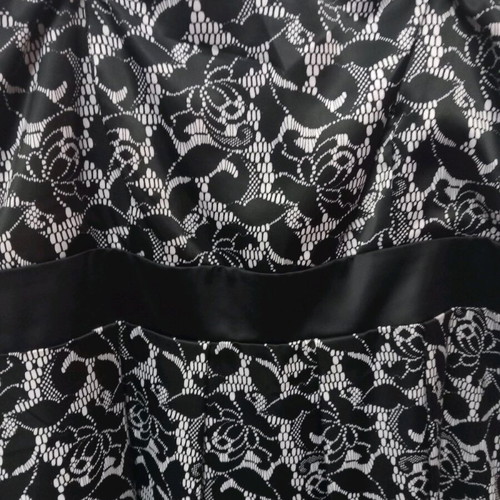 So Fabulous sleeveless dress in black and white tones like new