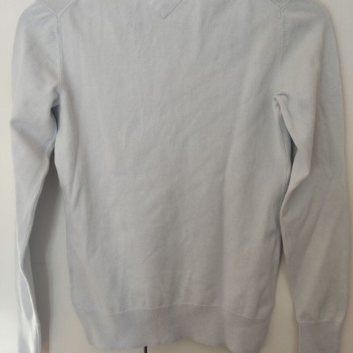 Tommy Hilfiger women's blue v neck regular classic top used, Small