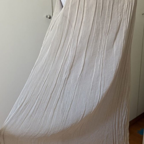 Beige dress size M/L, viscose with cotton lining
