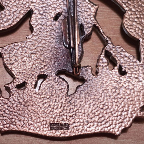 Saint George Copper Badge new with stones