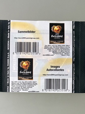 Panini Euro 2004 sticker pack