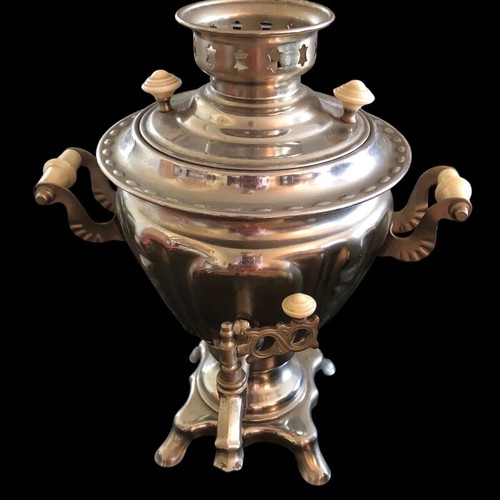 Russian electric samovar used