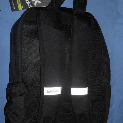 Decks Streetvibes school backpack new, black with skull design