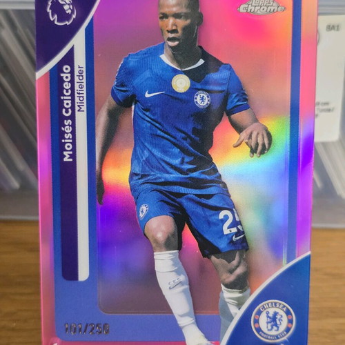 Moises Caicedo 101/250 Topps Chrome card new