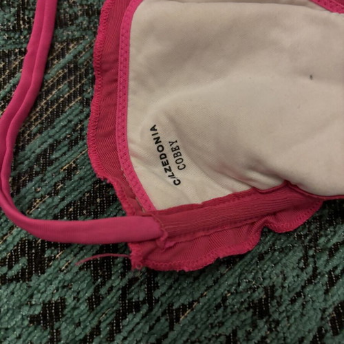 Calzedonia swimwear top used, pink, size S