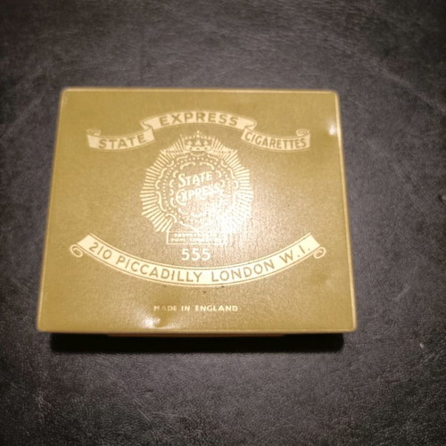 state express cigarettes box Vintage Brass Cigarette For Sale on Ruby Lane Vintage Tin State Express Cigarettes