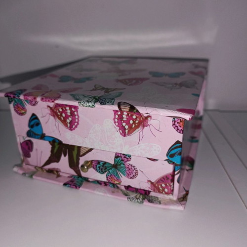 Jewelry box with butterflies for bijou and accessories