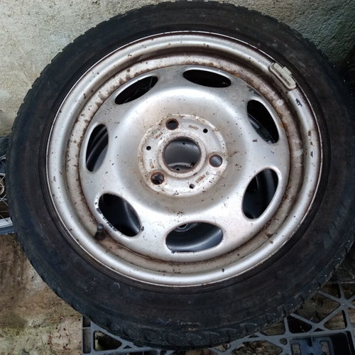 Steel rims for Smart 15" used, set of 4 with old tires