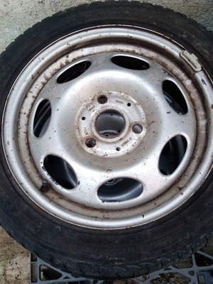 Steel rims for Smart 15" used, set of 4 with old tires