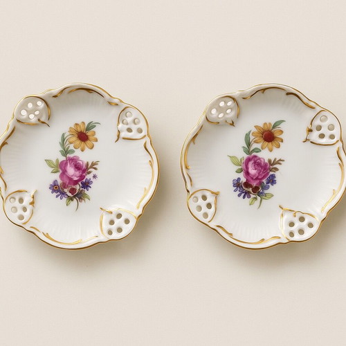 Rosenthal Classic Rose Collection vintage porcelain plates set of 2 like new