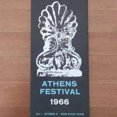 Athens Festival 1966 program used, English language
