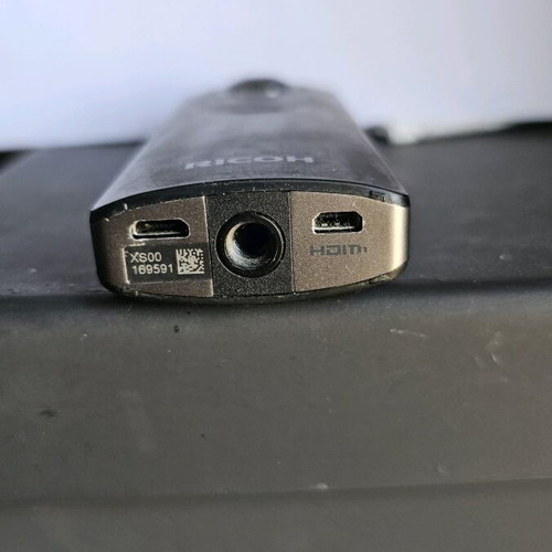 Ricoh Theta S camera used with waterproof and fabric case