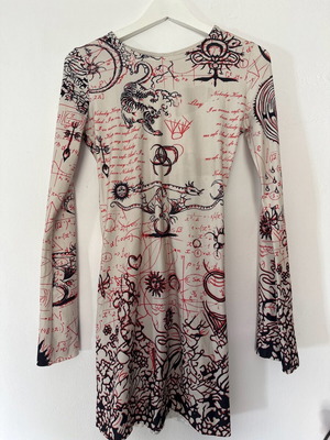 Dress like new, size L, black and white