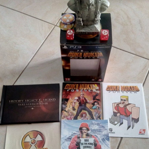 Duke Nukem Forever Balls of Steel Edition statue like new without game