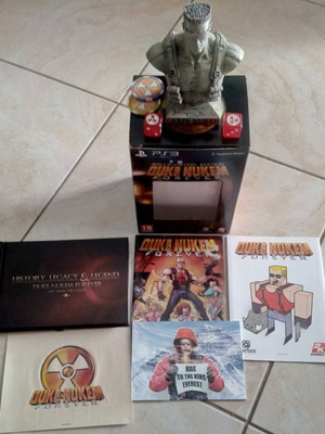 Duke Nukem Forever Balls of Steel Edition statue like new without game