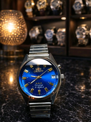Orient AAA Crystal 21 Jewels unisex ρολόι σαν καινούργιο, ασημί
