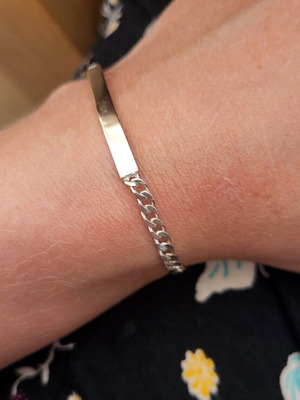 Silver bracelet 925, length 19 cm