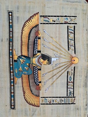 Αιγυπτιακός παπύρινος πίνακας θεά Ίσιδα καινούργιος