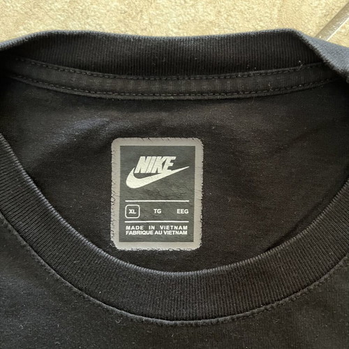 Nike x Paris Saint-Germain PSG T-shirt black, size L
