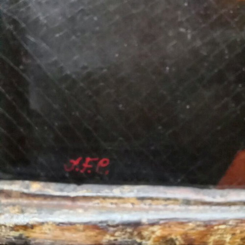 Pair of Italian oil painting portraits like new