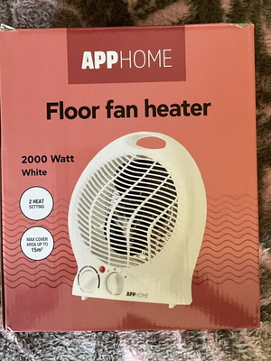Apphome Floor Heater 2000W like new, portable fan heater