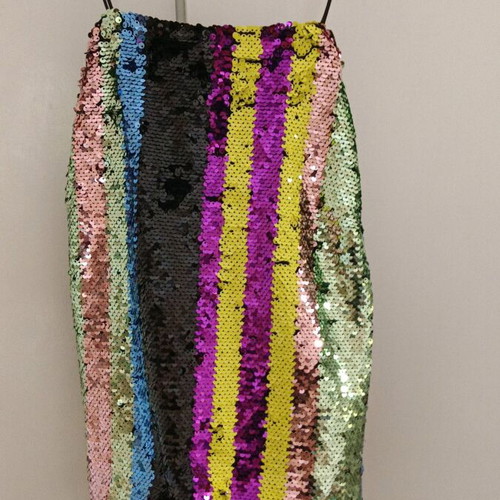 Sequin blouse multicolor like new, size M-L