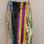 Sequin blouse multicolor like new, size M-L