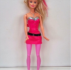 ΚΟΥΚΛΑ Barbie Girls Princess Power Super Sparkl  Pink Wind Up 2014 Mattel