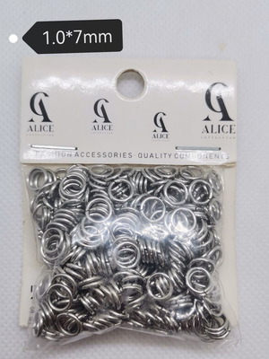 Stainless steel open jump rings 1.0×7 mm, new, pack of 500