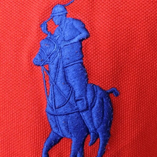 Polo Ralph Lauren Big Pony Red Polo Shirt used, Custom Fit, Men's L