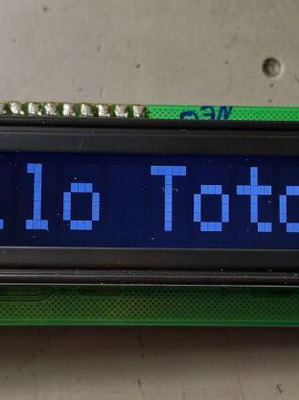 LCD screens used, pack of 5 one-line 16-char inverted blue backlight and 1 two-line 16-char