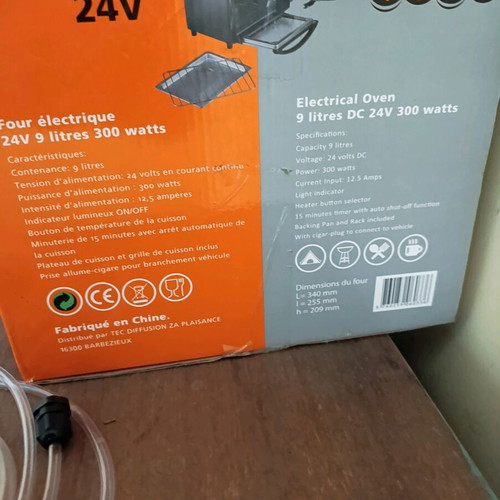 Truck oven 24 volts like new